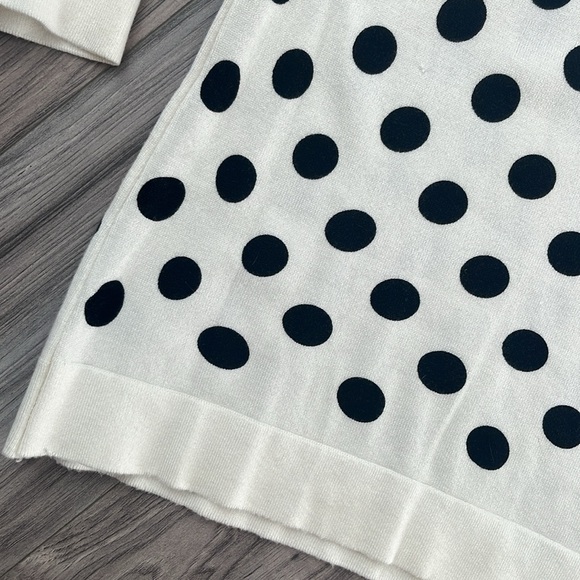 Women’s Polka Dot Dress Sweater Blouse - Picture 4 of 4
